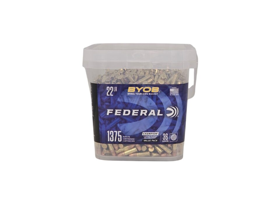 Federal Champion BYOB .22LR 36 Grain CPHP - 1,375 Rounds (Bucket) 750BKT1375