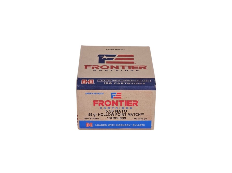 Hornady MATCH Frontier 5.56x45mm NATO 55 Grain Hollow Point - 150 Rounds (Box) FR2415