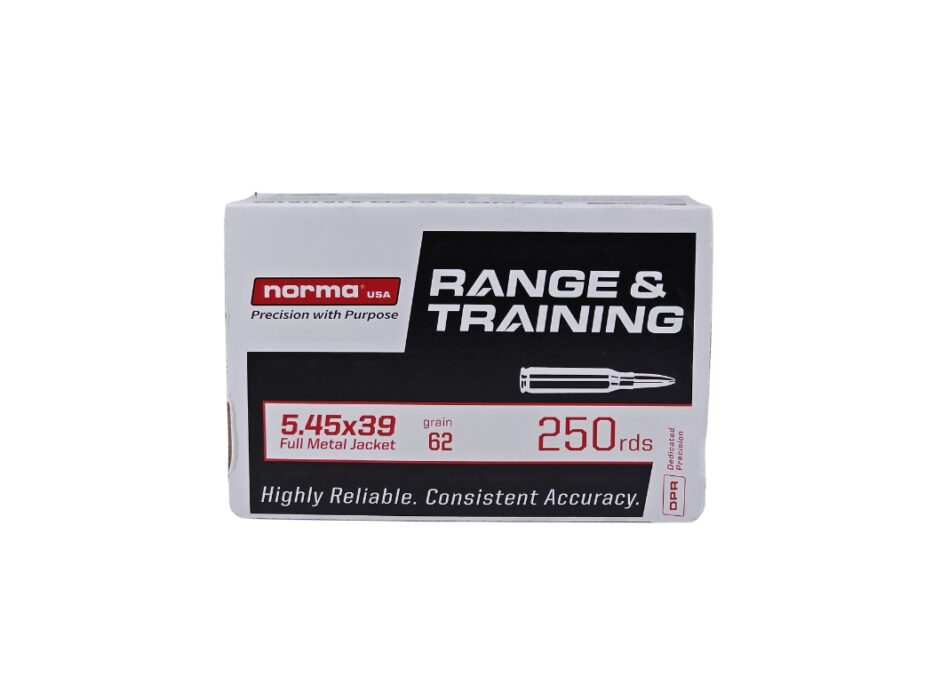 Norma Tactical 5.45x39mm 62 Grain Full Metal Jacket - 250 Rounds (Box) 602608011