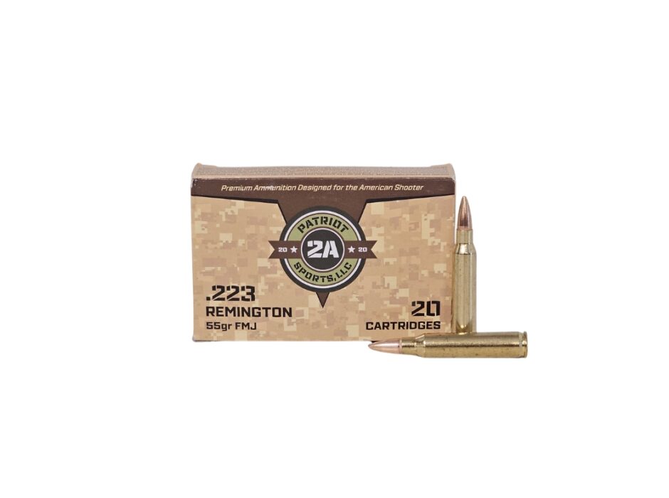 Patriot Sports .223 Rem 55 Grain FMJ - 20 Rounds (Box) P223055F