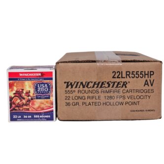 Winchester USA 250 Years .22LR CASE 36 Grain CPHP - 5550 Rounds (CASE) 22LR555HP