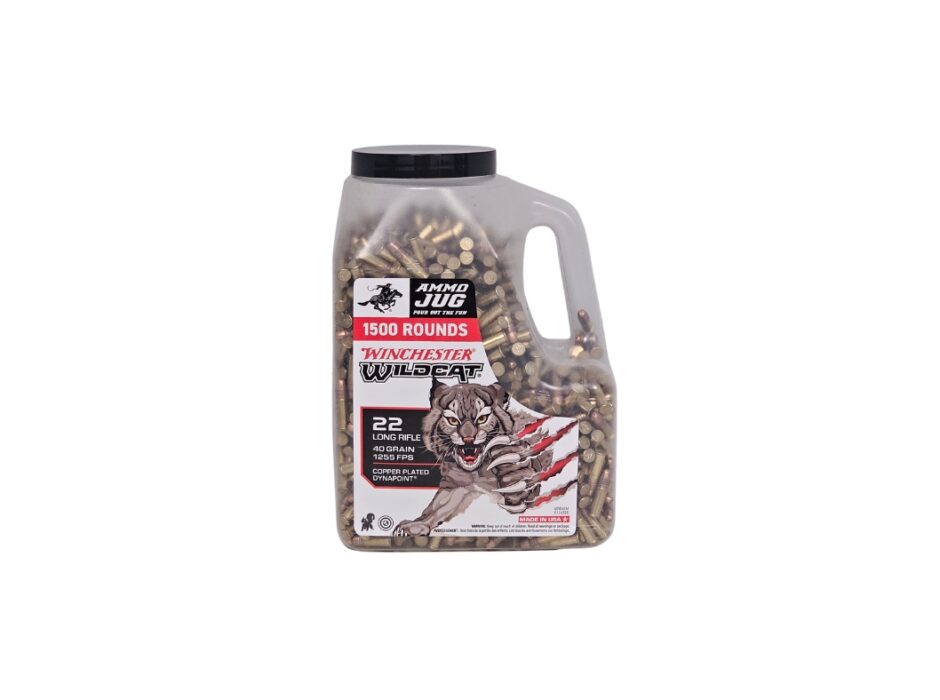 Winchester Wildcat .22LR DynaPoint Copper Plated Hollow Point - 1,500 Rounds (Jug) WW22LRJUG
