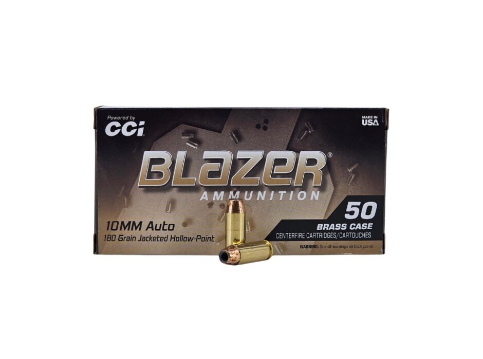 CCI Blazer 10mm Auto 180 Grain Jacketed Hollow Point  - 50 Rounds (Box) 5251