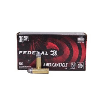 Federal American Eagle .38 Special 158 Grain LRN - 50 Rounds (Box) AE38B