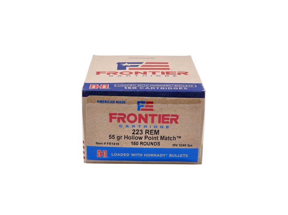 Hornady Frontier .223 Rem 55 Grain MATCH Jacketed Hollow Point - 150 Rounds (Box) FR1415