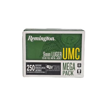 Remington UMC 9mm 115 Grain Full Metal Jacket - 250 Rounds (Mega Pack)