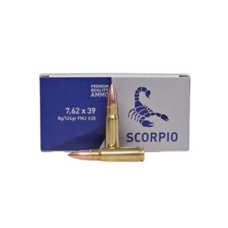 STV Scorpio 7.62x39mm 124 Grain FMJ - 20 Rounds (Box) S762124F