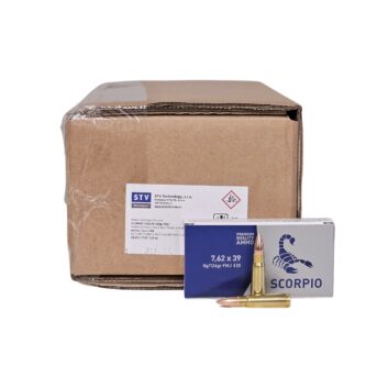 STV Scorpio 7.62x39mm CASE 124 Grain FMJ - 800 Rounds (CASE) S762124F