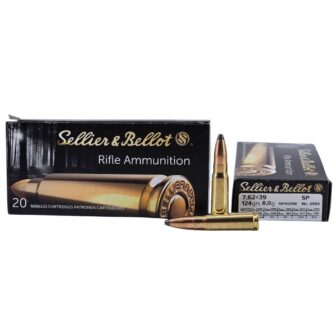 Sellier & Bellot 7.62x39mm 124 Grain Soft Point - 20 Rounds (Box) SB76239B
