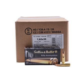Sellier & Bellot 7.62x39mm CASE 124 Grain Soft Point - 600 Rounds (CASE) SB76239B