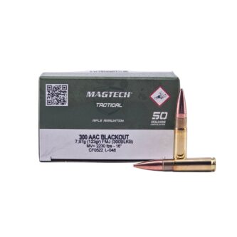 Magtech Tactical .300 Blackout 123 Grain FMJ - 50 Rounds (Box) 300BLKB