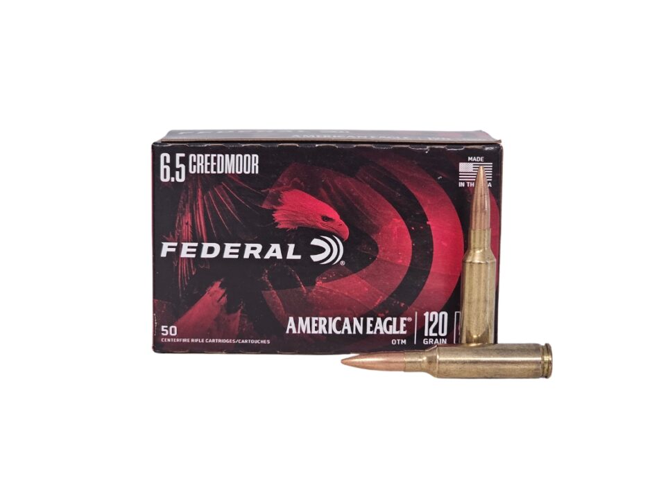 Federal American Eagle 6.5mm Creedmoor 120 Grain Open Tip Match - 50 Rounds (Box) AE65CRD2B