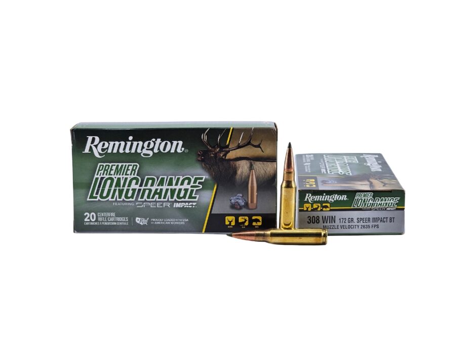 Remington Premiere Long Range .308 Win 172 Grain Speer Bonded Impact BT - 20 Rounds (Box) RLR308W