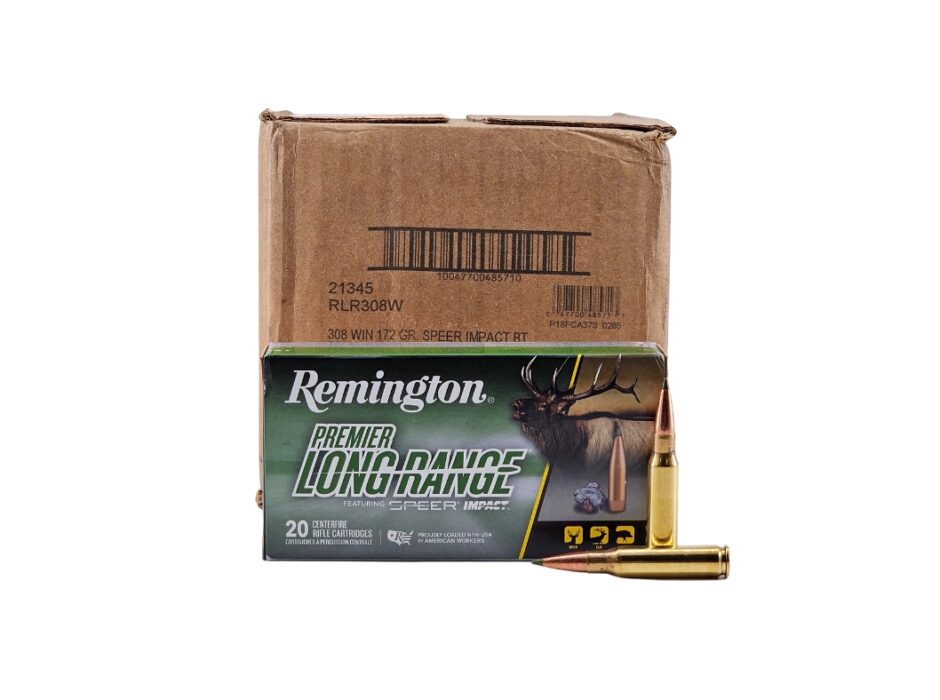 Remington Premiere Long Range .308 Win 172 Grain Speer Bonded Impact BT - 200 Rounds (CASE) RLR308W