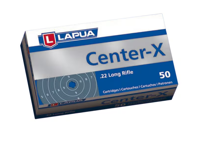 Lapua Center-X .22LR 40 Grain Lead Round Nose - 50 Rounds (Box) 420163